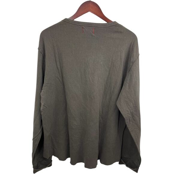 Tailgate Clothing Company Shirt Mens XL Brown Henley Long Sleeve Preppy Gorpcore - Picture 3 of 6